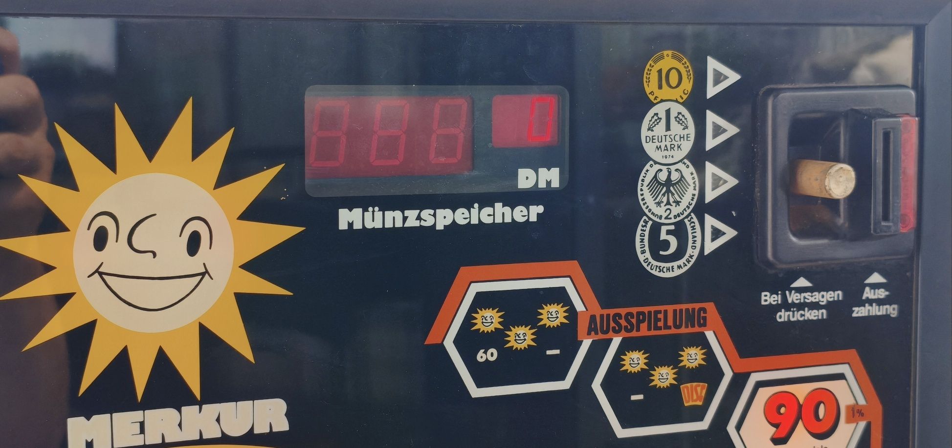 Automat do gry Merkur Disc II – klasyk lat 80 retro