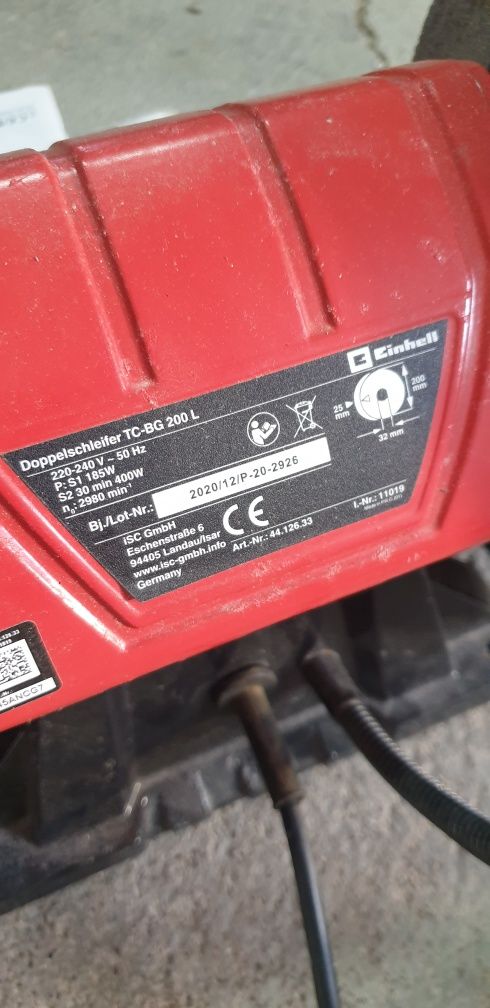 Esmerilhadora EINHELL 
Esmeriladora EINHELL TC-BG 200 L