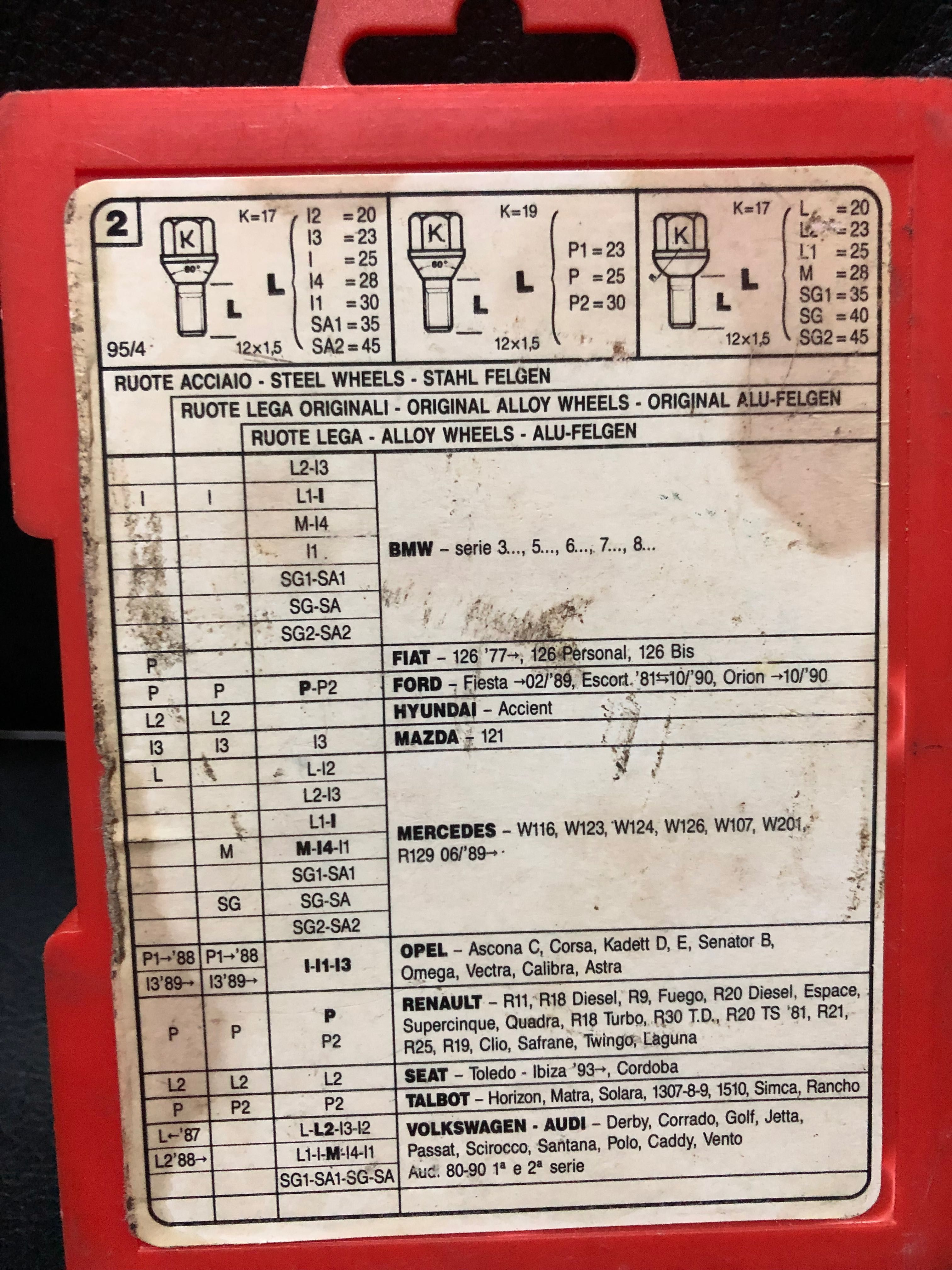 Pernos de segurança rodas de carro