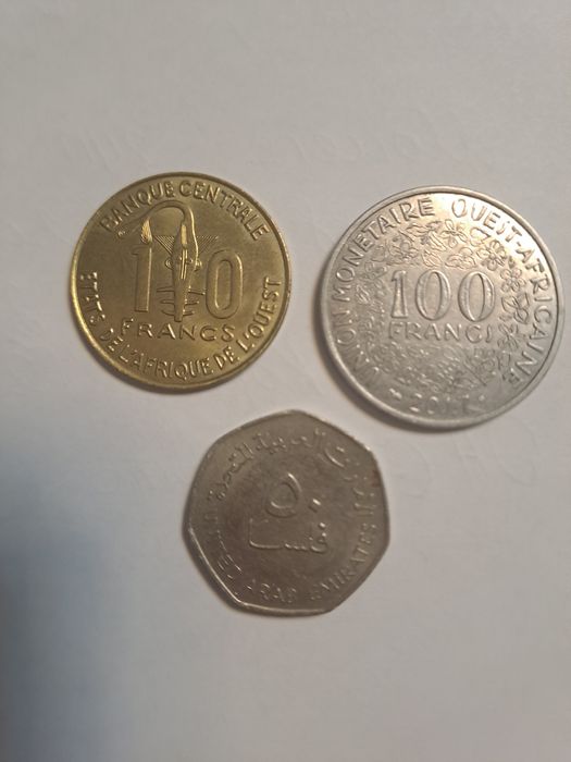 Монети Алжир,Африка,Корея інше