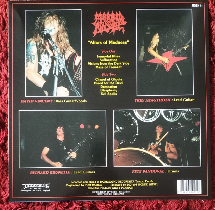 MORBID ANGEL metal vinil lp Trash 
LP vinil 
Novo/ não selado 
Preço: