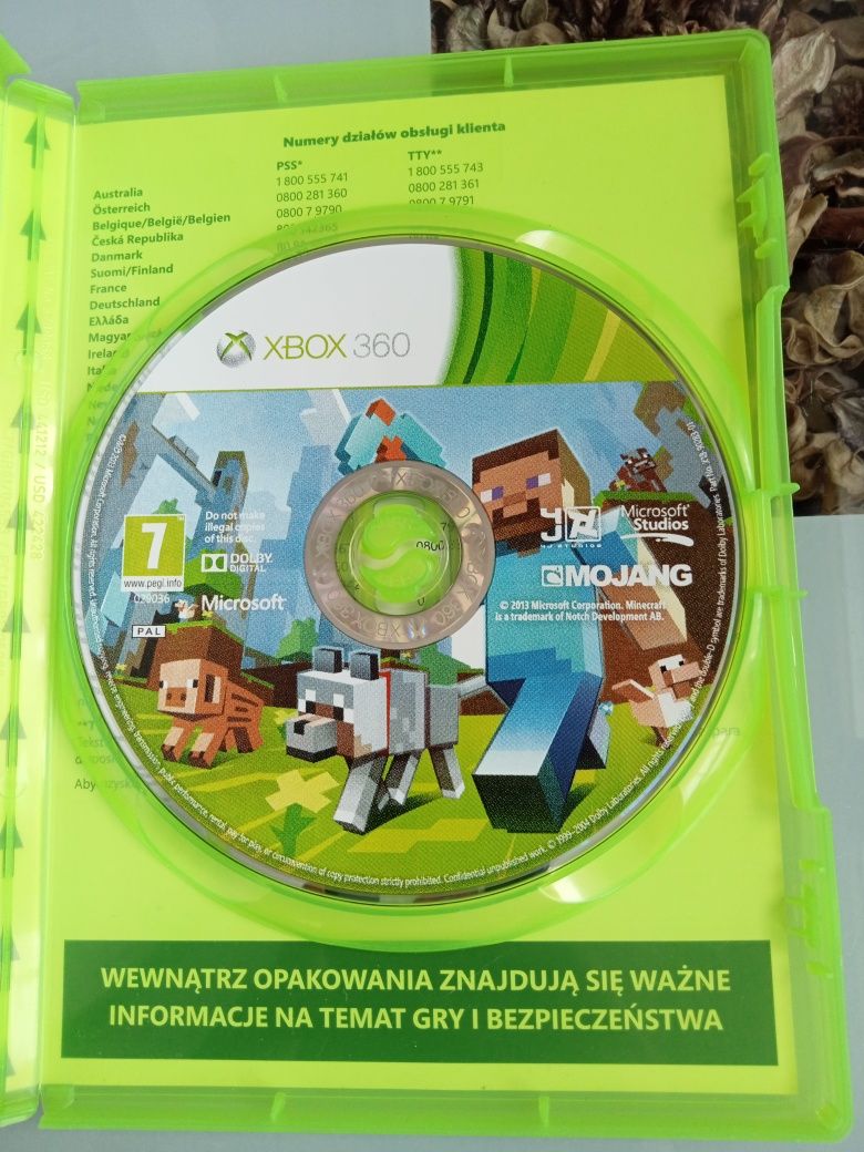 Xbox 360 gra Minecraft hit super zabawa stan bardzo dobry na prezent