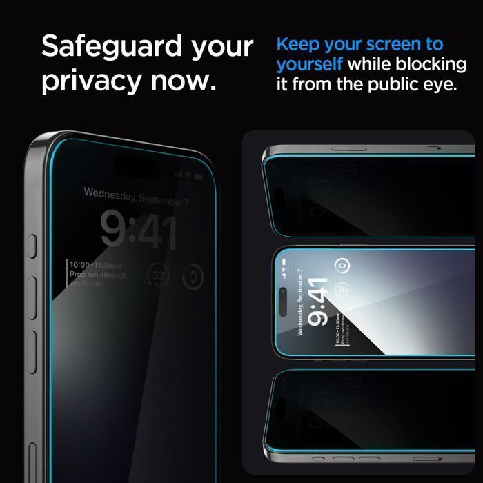 Szkło Hartowane Spigen Glas.tr "Ez Fit" 2-Pakiet Iphone 15 Pro Privacy