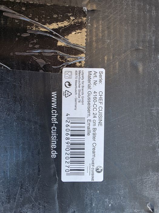 Чавунна каструля Chef Cuisine, 24см Нова

Преміальний посуд з Єв