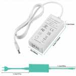 Zasilacz  kabel biały  15V 3A do TAŚM LED KAMER CCTV