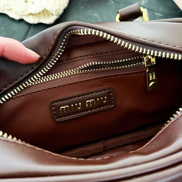 Miu Miu brązowa torba unisex - używana w świetnej kondycji!