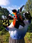 Furry fursuit pre-made dino mask.