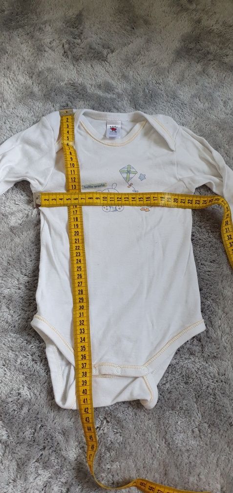 Zestaw 3x bidy na długi rękaw 80/86 RESERVED czerwone, szare, białe