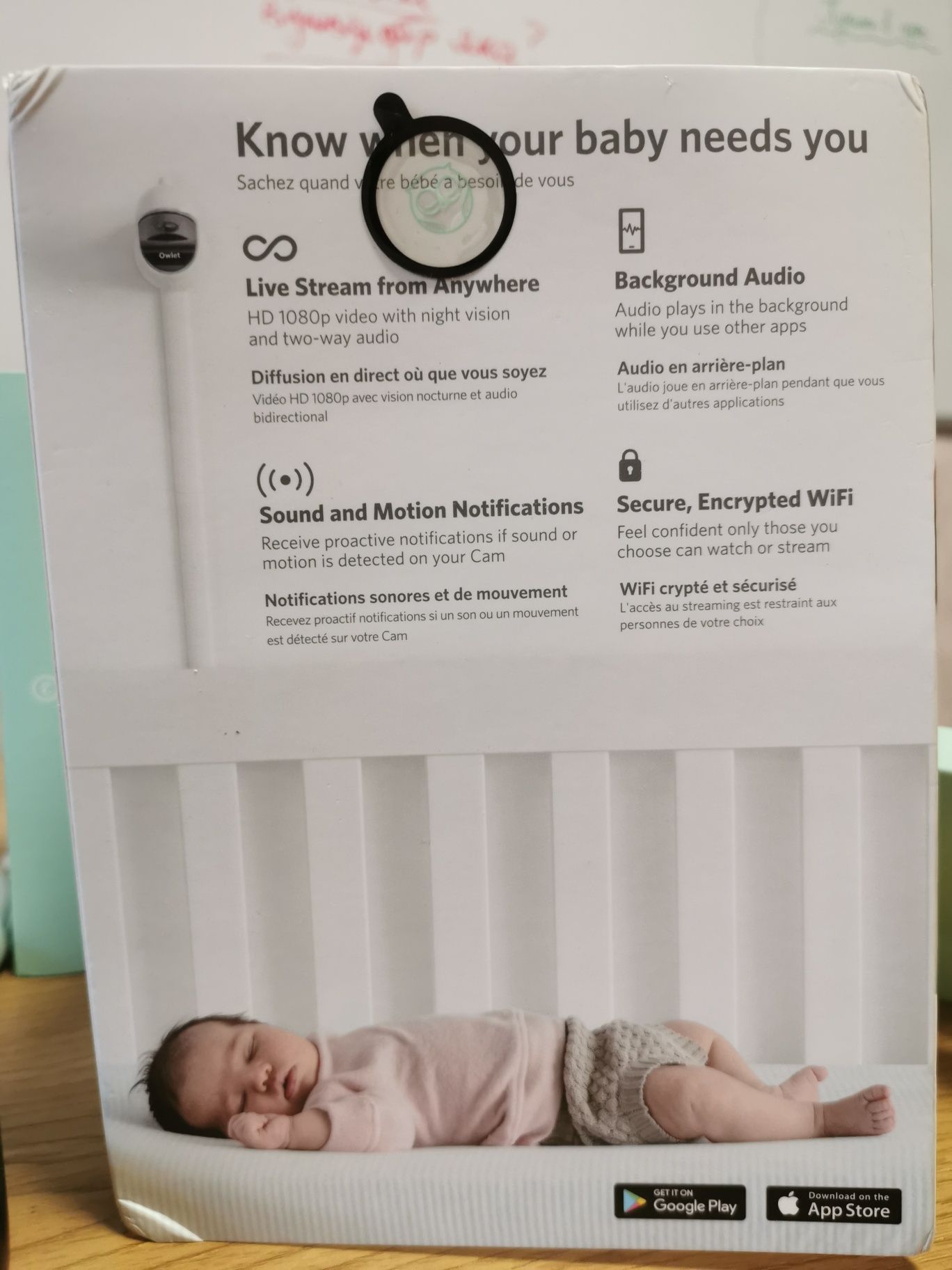 Радіоняня Owlet Baby + Power Bank 20000 у подарунок