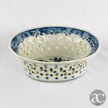 Cesta / Taça / Fruteiro vazada em porcelana da China