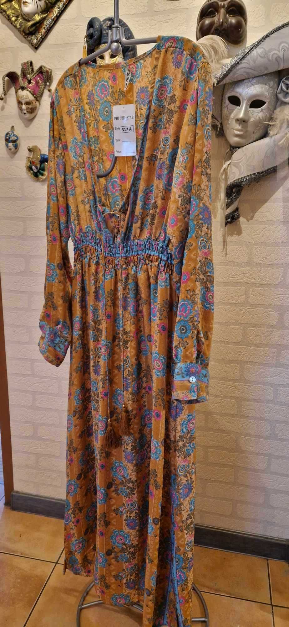 Sukienka  jedwab vintage silk