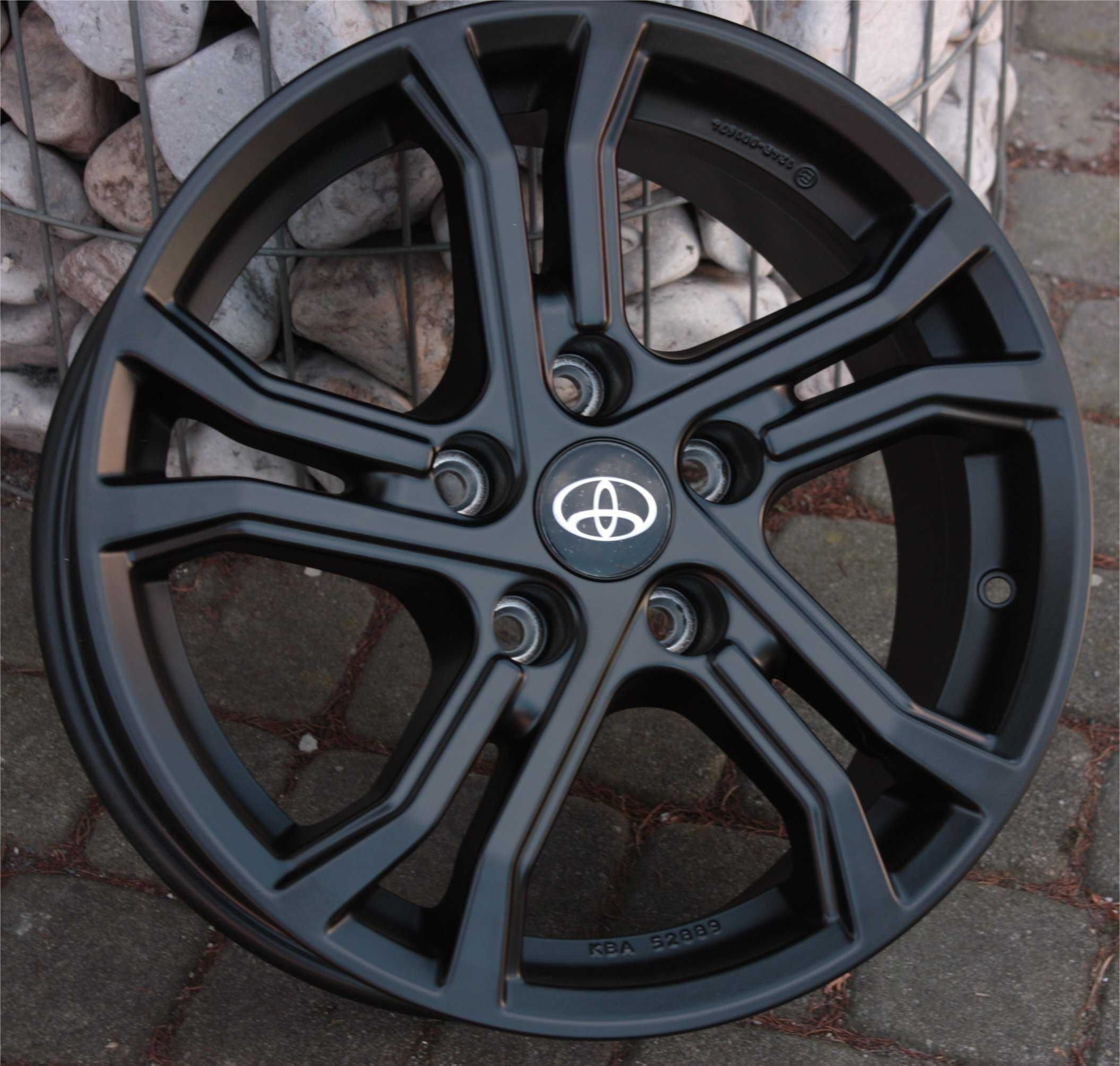 Nowe czarne alufelgi niemiecki Toyota 16 5x114,3 Corolla Avensis Auris
