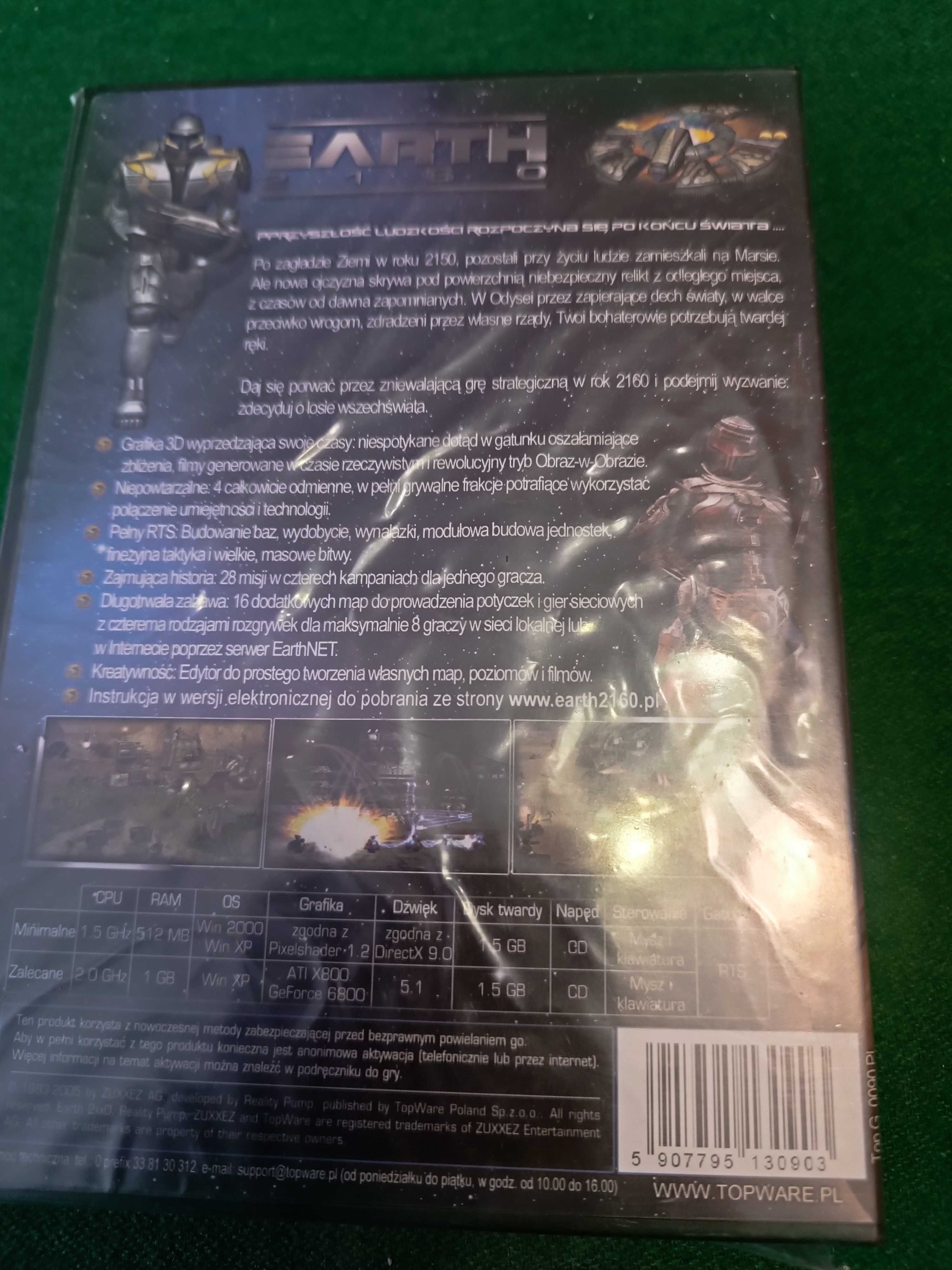 Gra PC - Earth 2160 -Absolutny Unikat (Nowa, Folia)