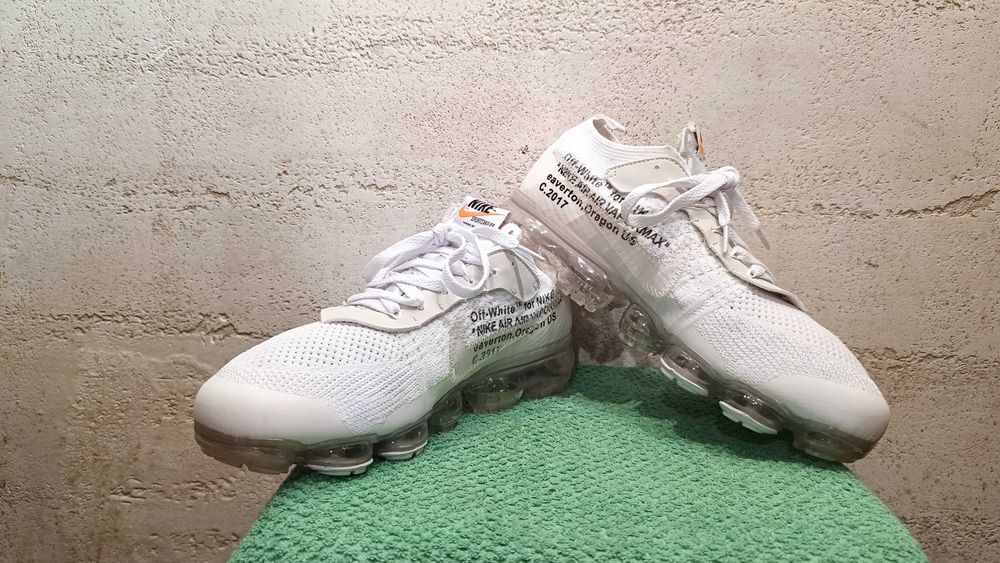 Męskie sneakersy NIKE AIR VAPORMAX FLYKNIT OFF-WHITE r.45 stan b.dobry