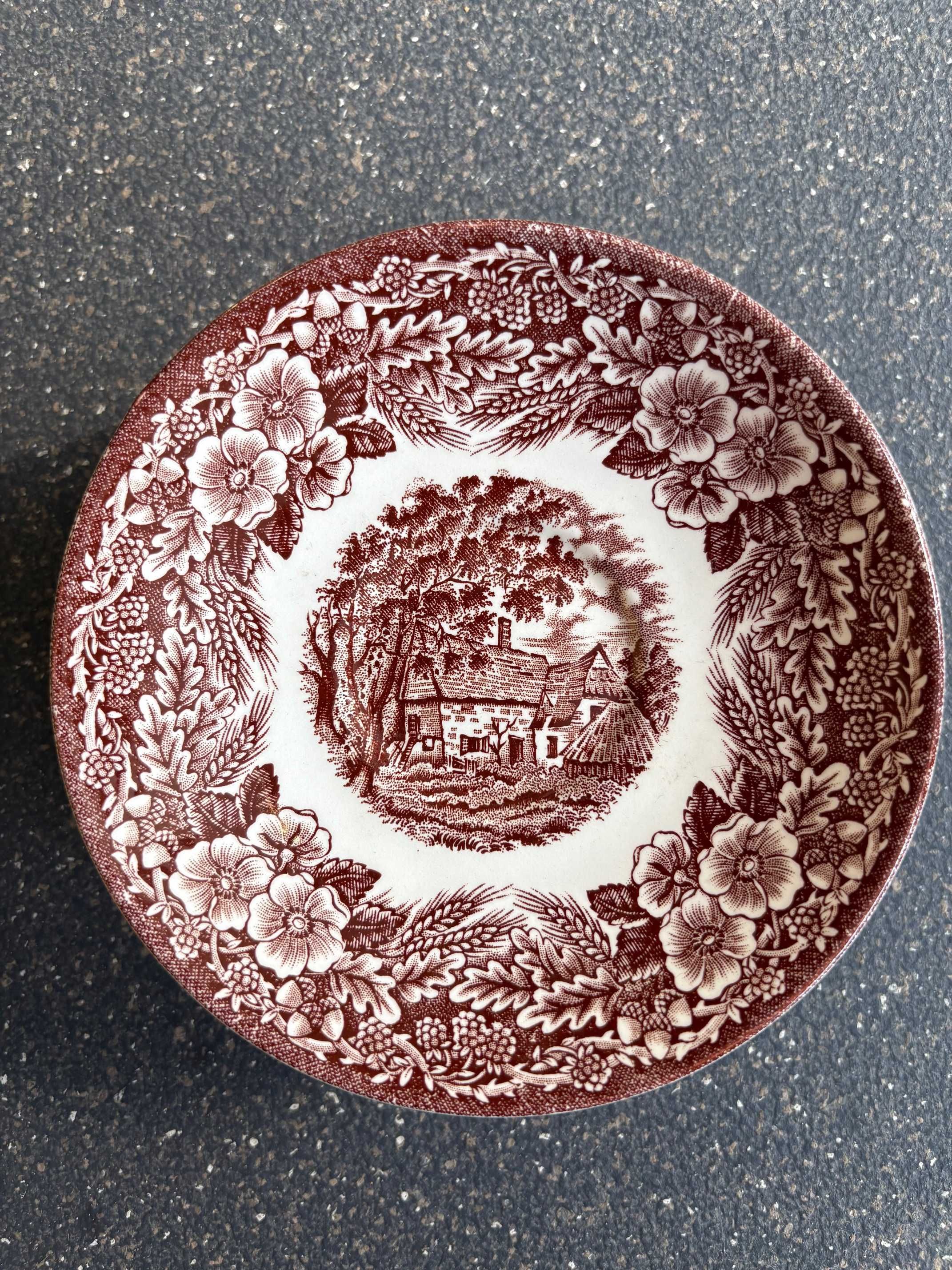 Komplet 6 talerzyków z porcelany angielskiej Ironstone
