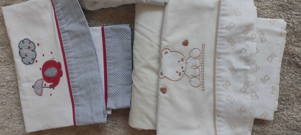 Conjunto de lençóis para cama de bebé