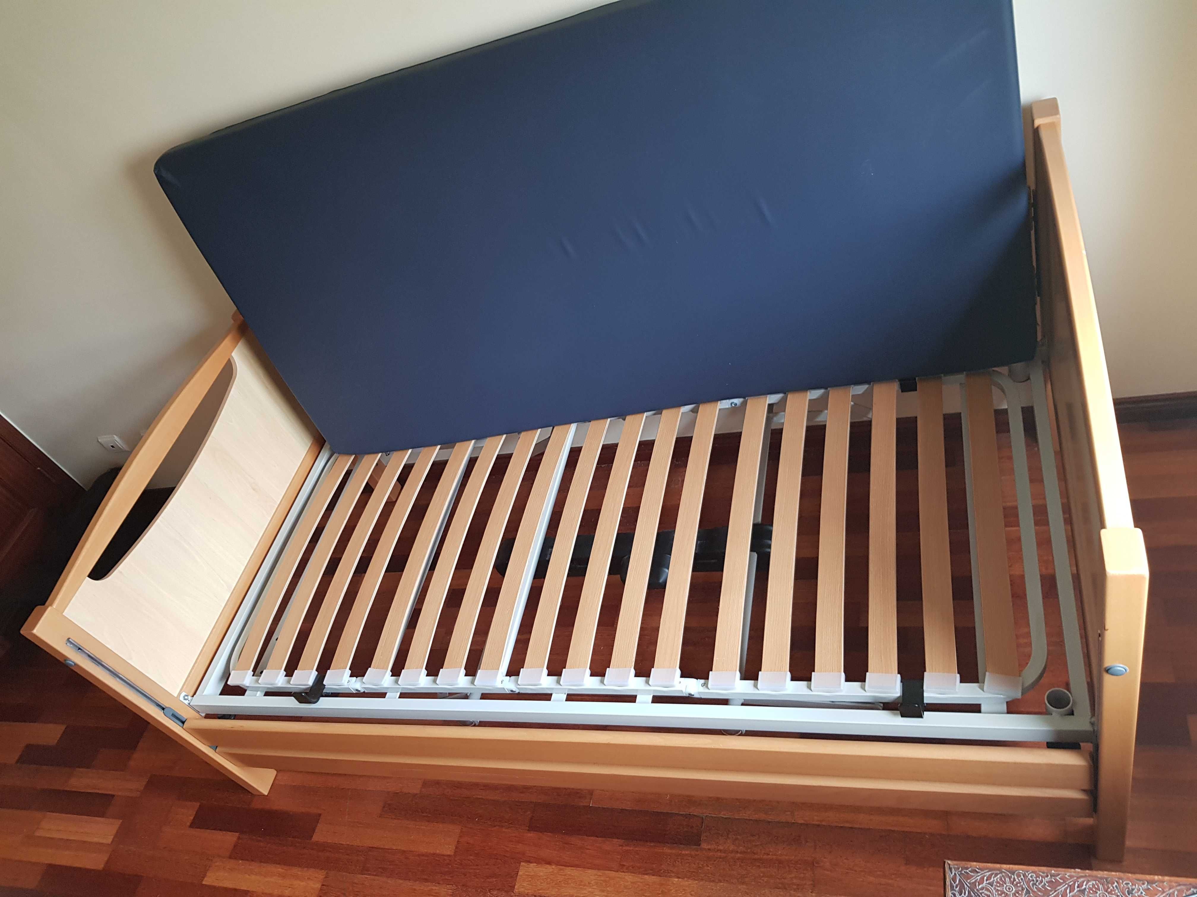 Cama Articulada Eléctrica Geriátrica + Cadeira para Banho/Duche