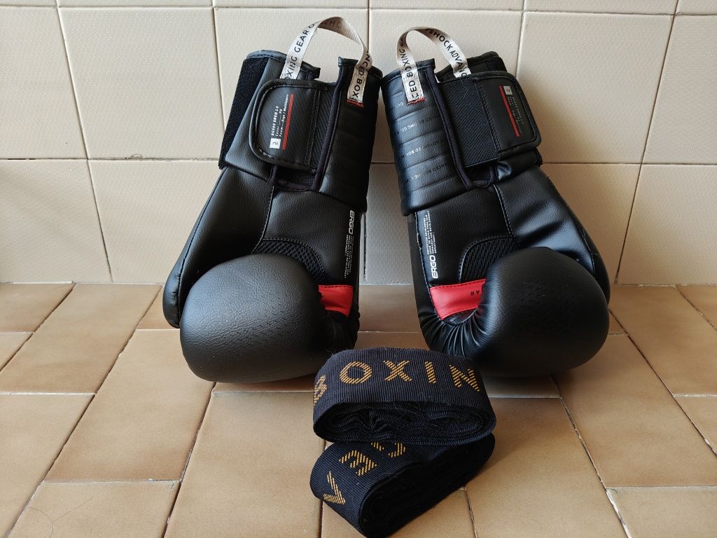 Luvas de boxe + ligaduras