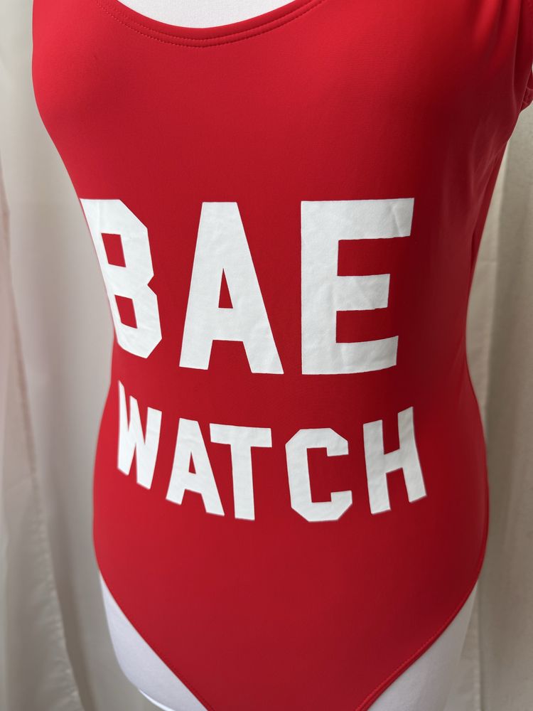 Strój kąpielowy jednoczęściowy czerwony Bae Watch