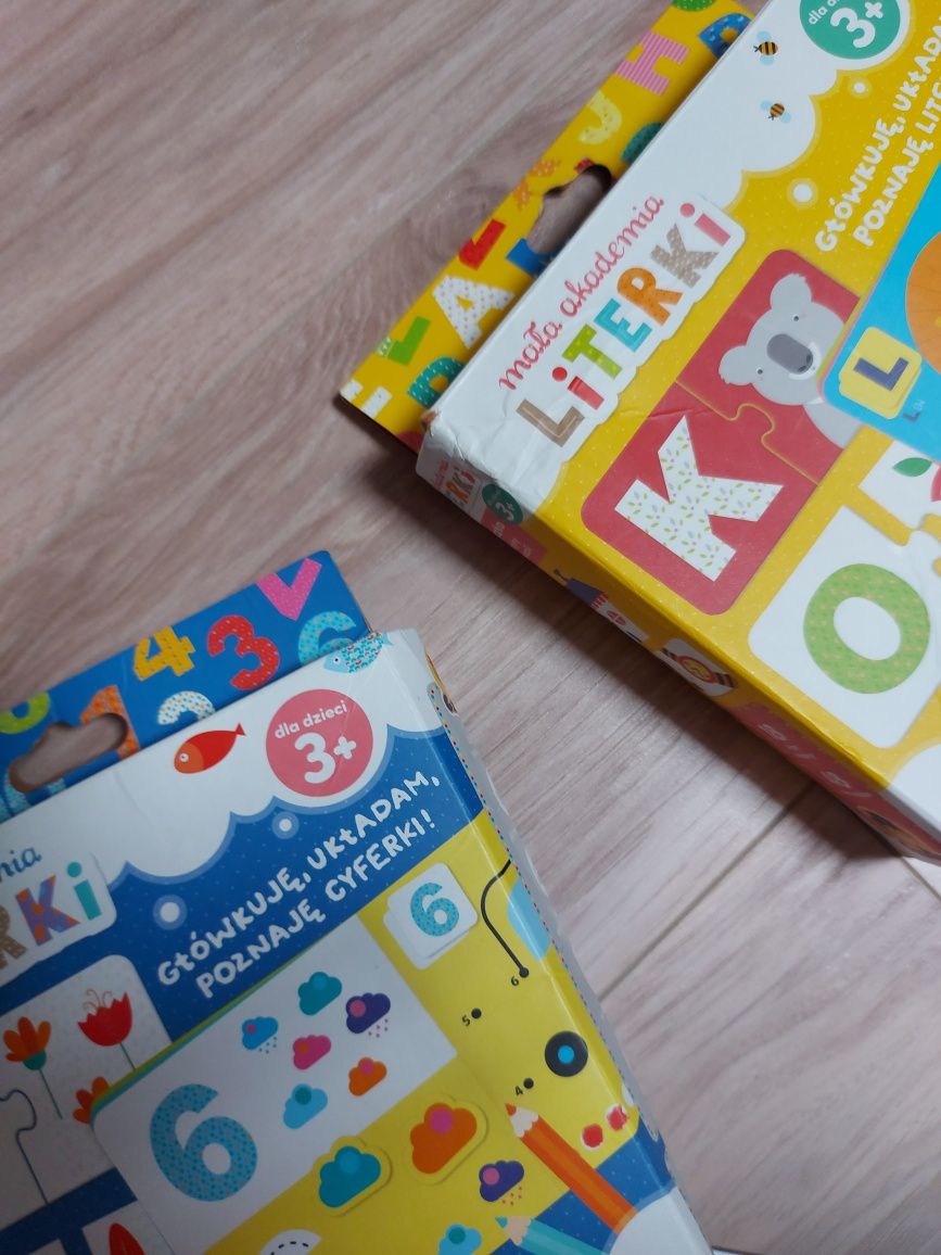Czuczu literki i cyferki puzzle edukacyjne 3+