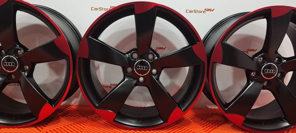 Jantes Look Audi Rotor 19 x 8.5 et 45 5x112 Preto e vermelho