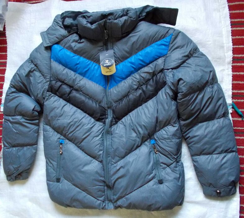 Мужская спортивная зимняя тёплая куртка, 54 р,новая