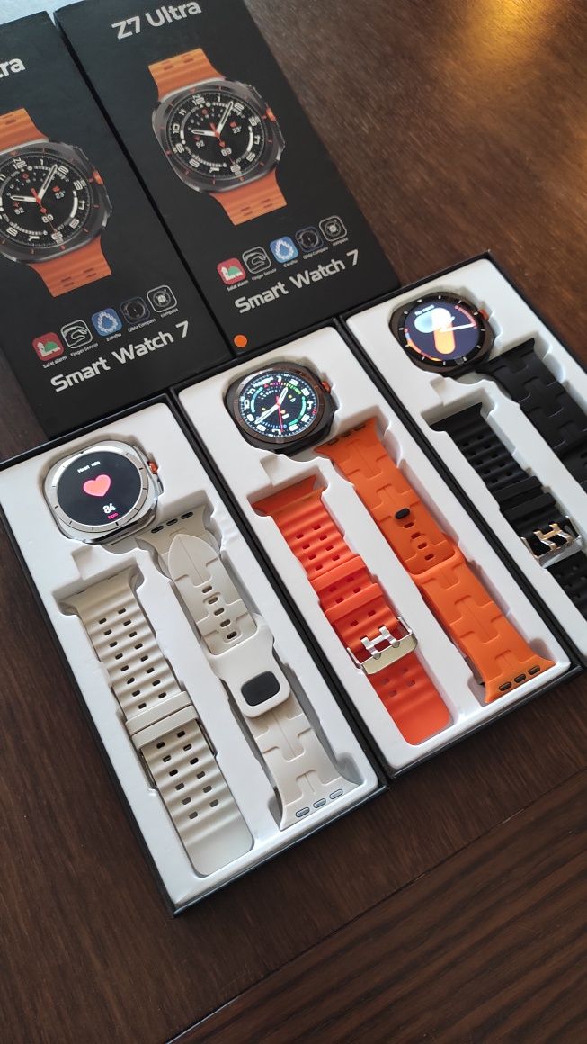 Smartwatch Z7 Ultra, ekran OLED, PL menu, NOWY