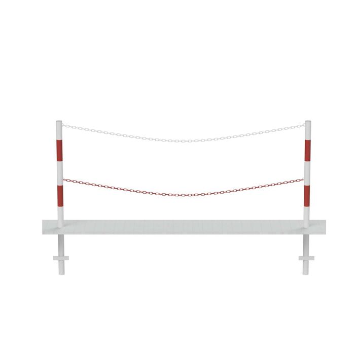 Barierka łańcuchowa U12B FI 48,3 x 2500 mm BHP