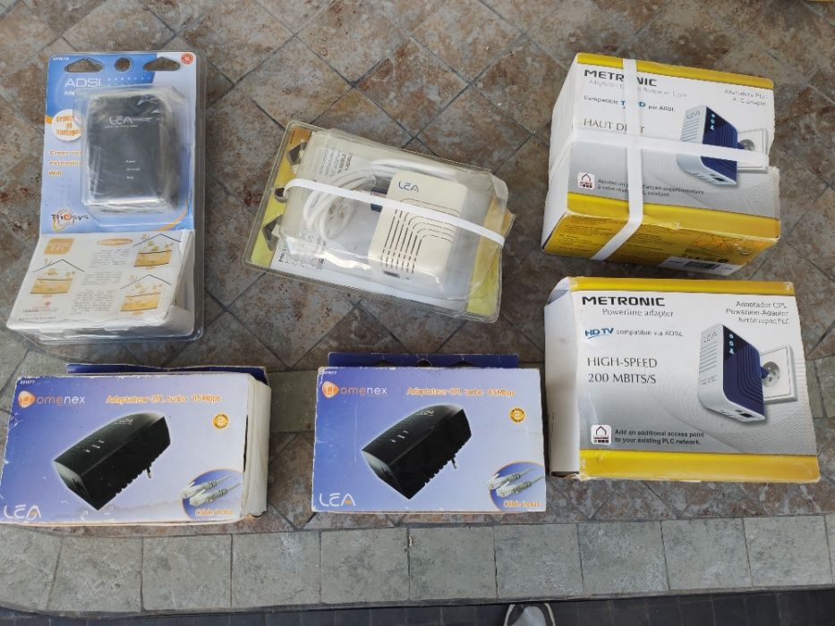 Equipamento PLC Powerline - internet pela corrente electrica NOVOS