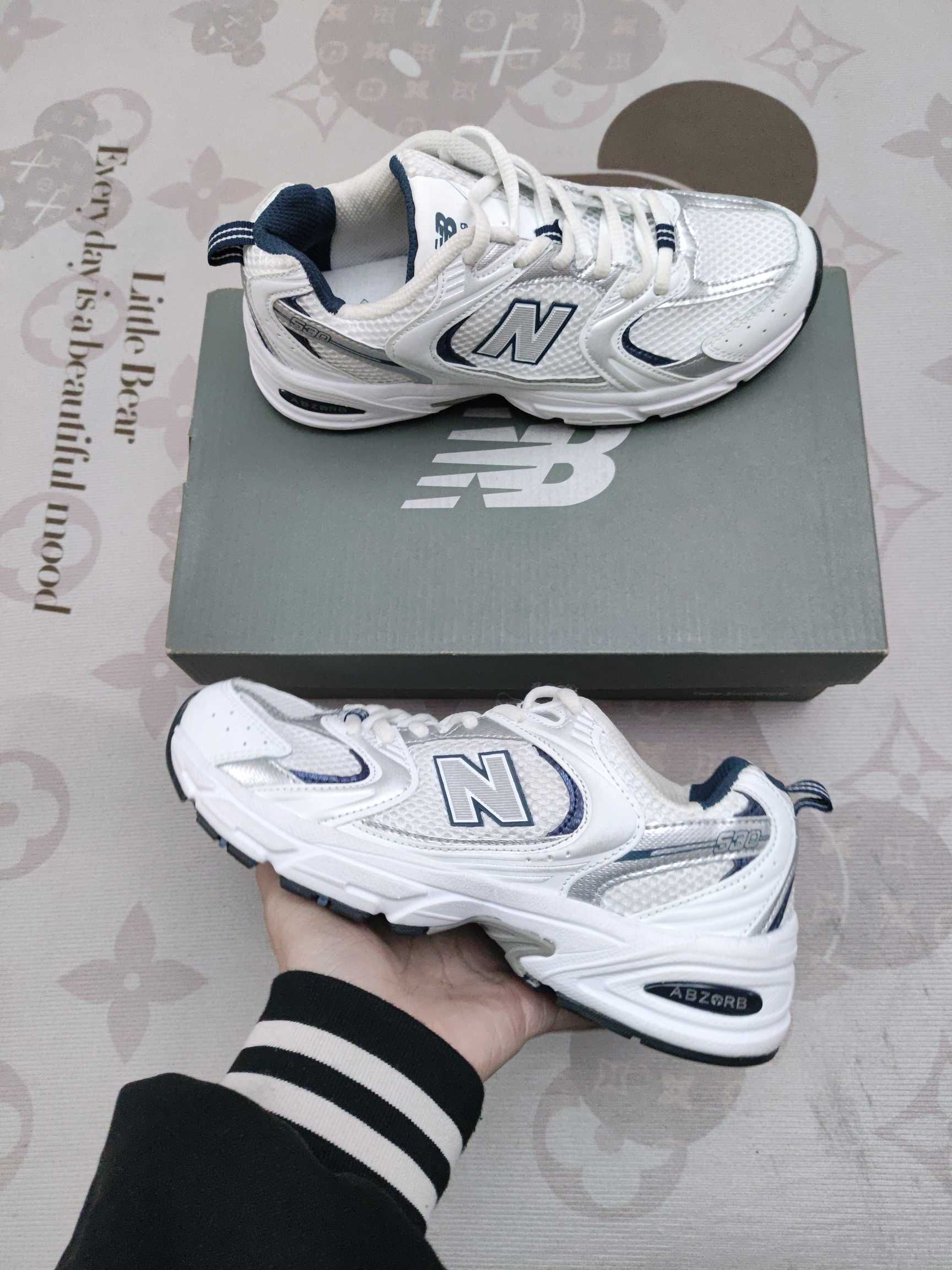 New Balance 530 White Silver Navy Eu 39