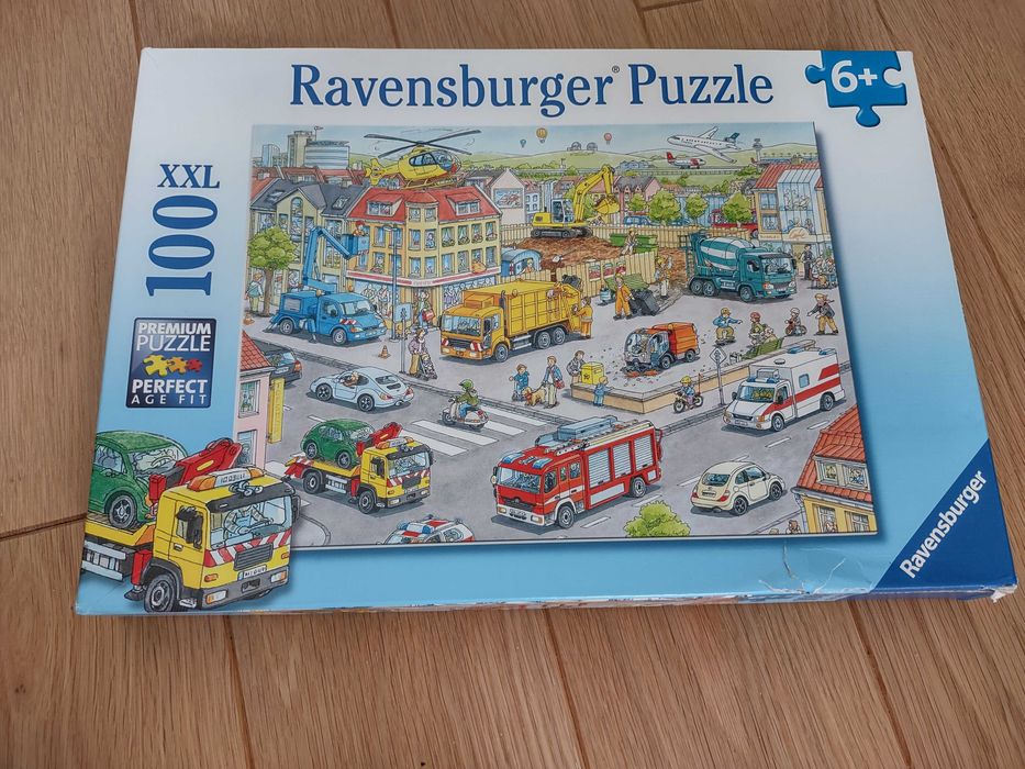 Ravensburger, Pojazdy w mieście, puzzle, 100 elementów