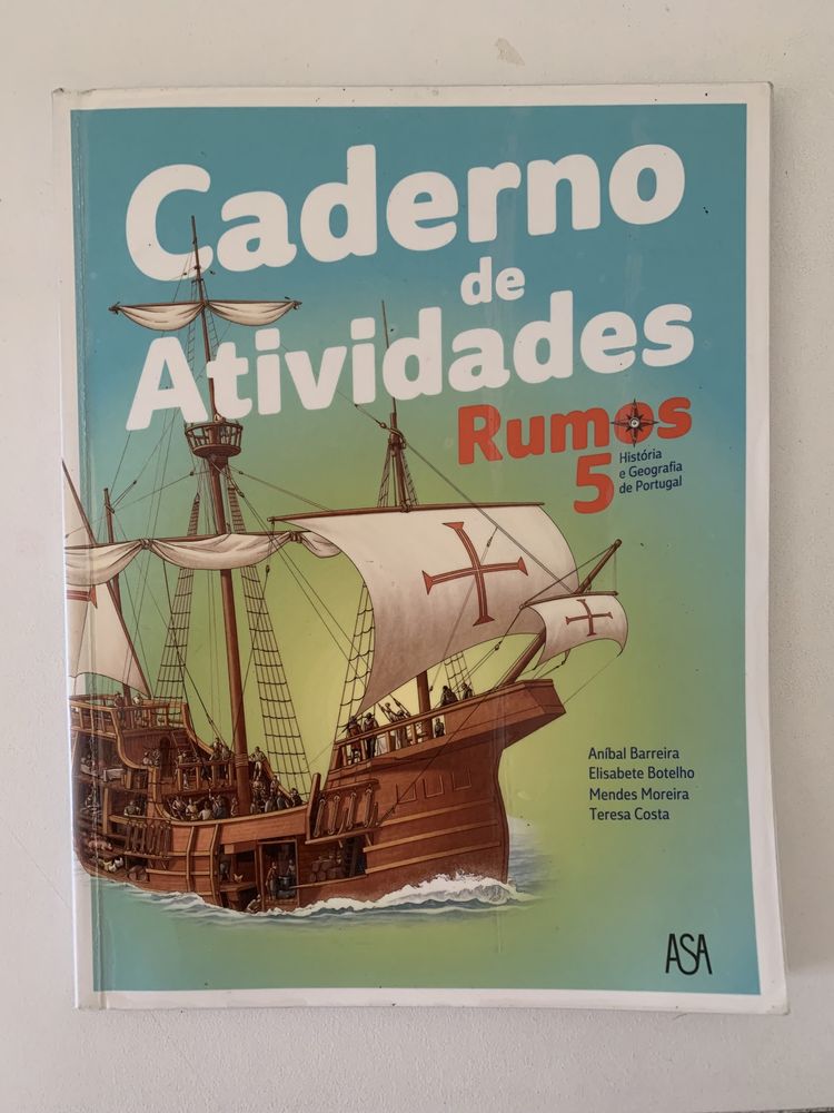 Livro de exercicios/Caderno de actividades História 5 ano