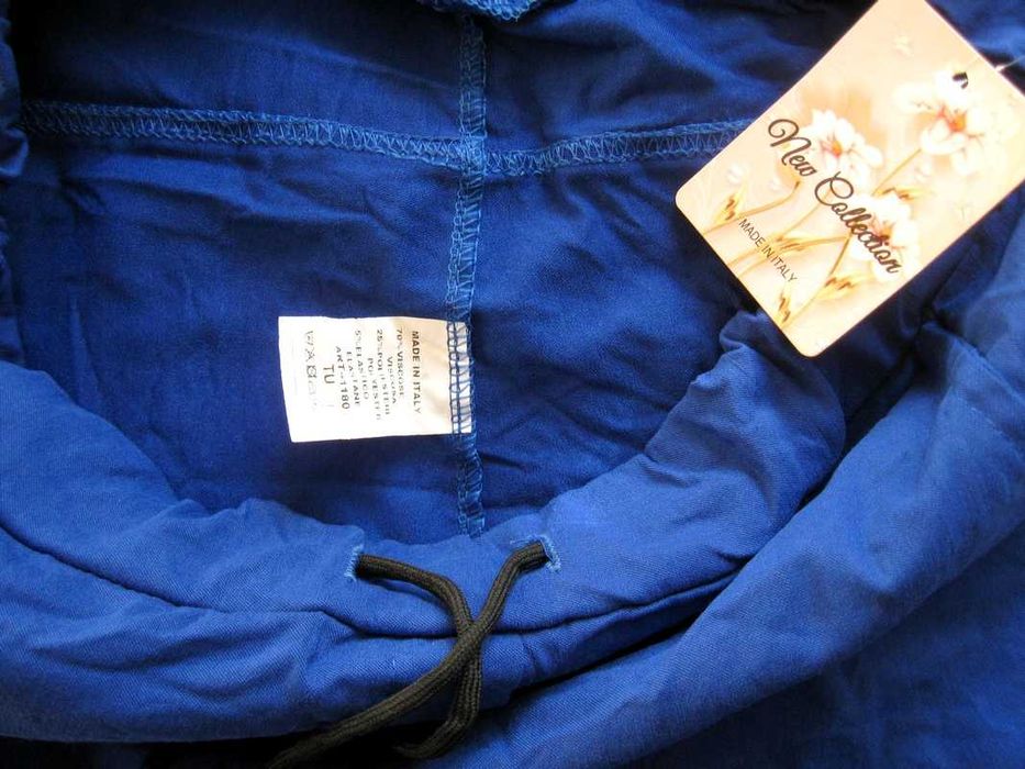 Spodnie damskie gnieciuchy - chabrowe