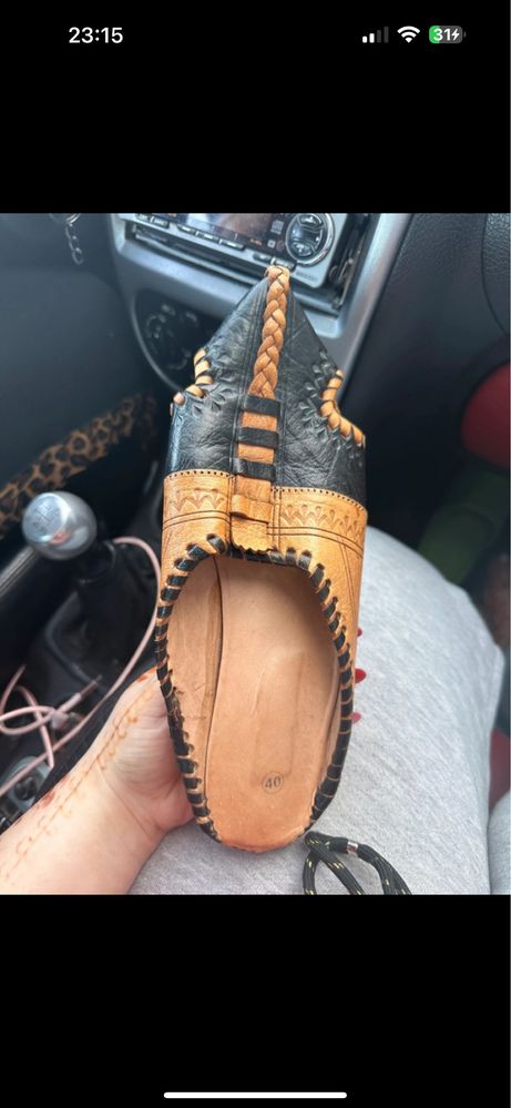 buty marokańskie ze skóry r.40