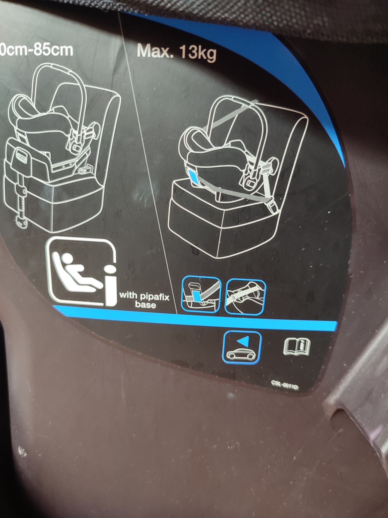 Fotelik samochodowy nosidełko Nuna pipa icon z bazą