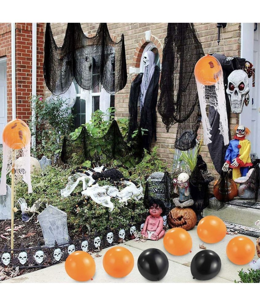Conjunto de decoração de Halloween, 44 peças