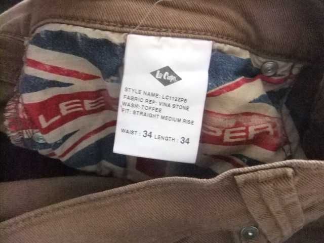 LEE COOPER W34 L31 PAS 86 spodnie męskie proste z elastanem