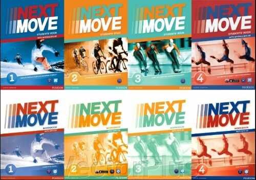 Комплект Учебник и Раб.тетр,  Next Move 1 и 2 Students Book & WorkBook