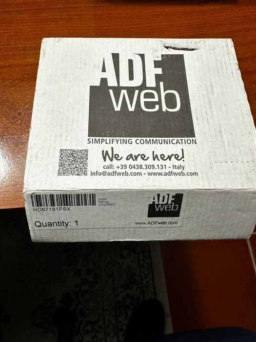 ADF WEB HD67181FSX – Conversor CAN para Fibra Ótica (Novo e Selado)