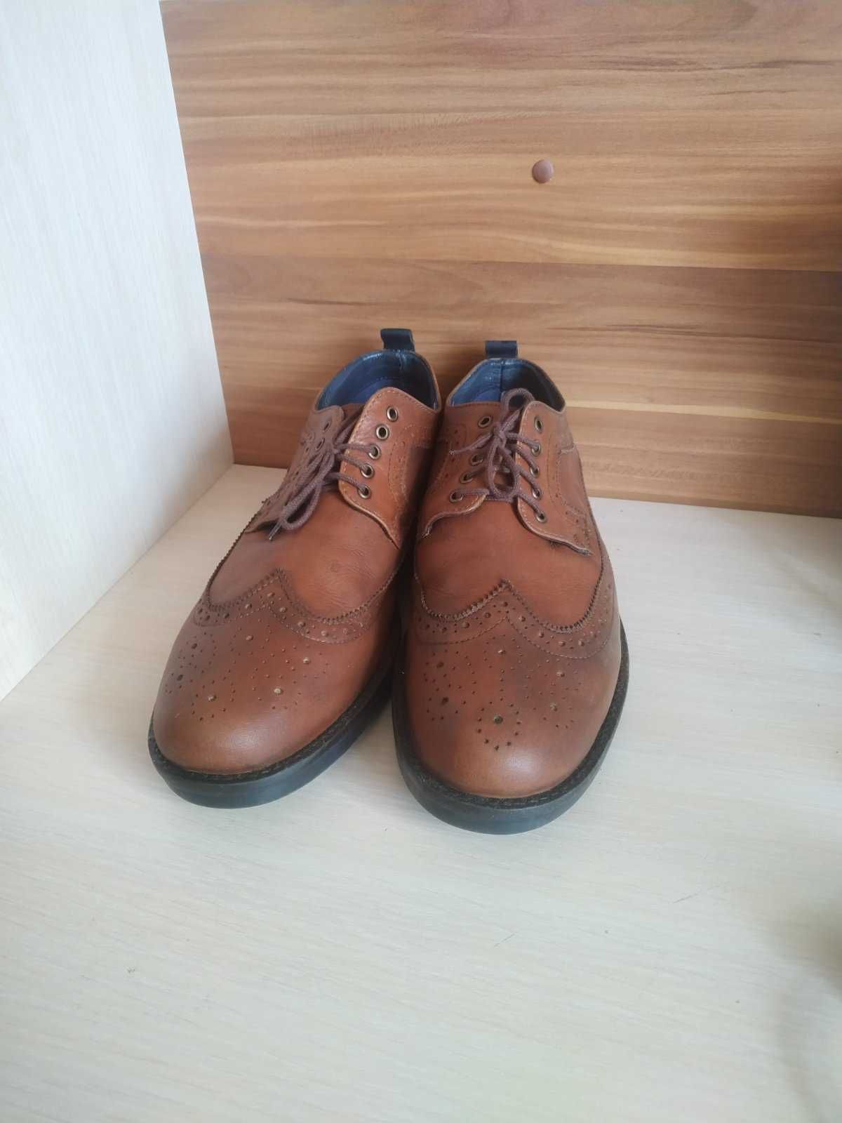Мужские кожаные туфли броги Jones Bootmaker, Индия, р. 45 (29,5 см)