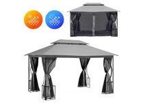 PAWILON / ALTANA ogrodowa 3x4m EXCLUSIVE GREY moskitiera + ścianki