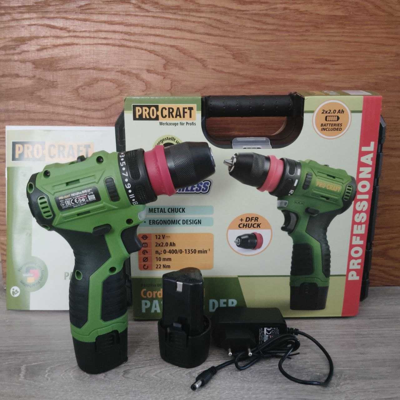 Шуруповерт  безщітковий PROCRAFT PA12Pro DFR