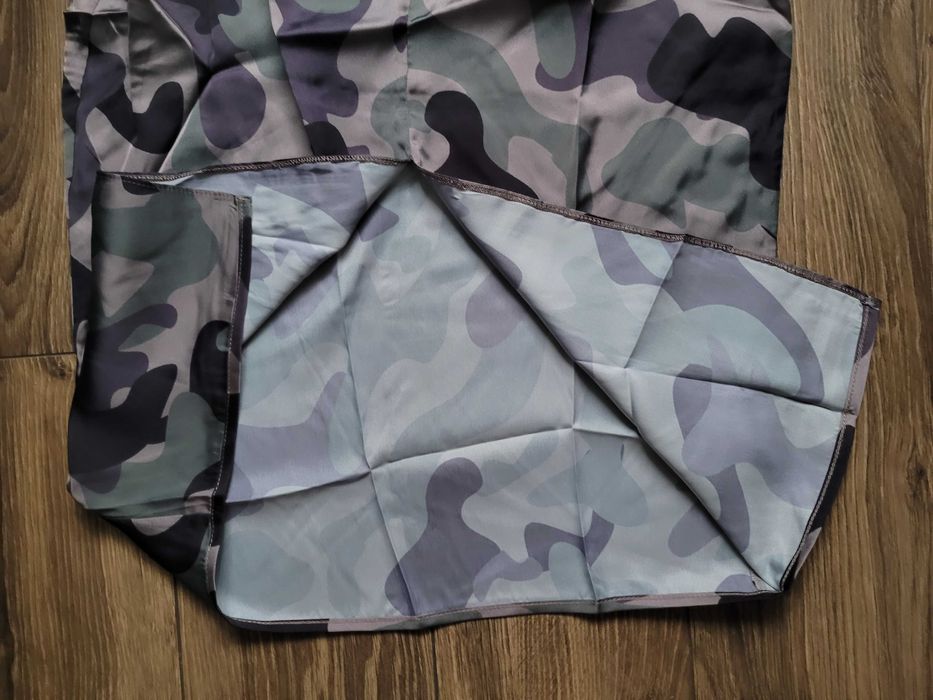 sukienka NA-KD x Hanna Licious kimono 36 krótkie rękawki moro