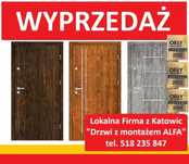 Drzwi Zewnętrzne Wejściowe do Mieszkań, Pełne z Montażem