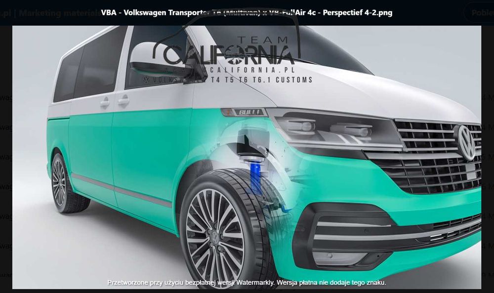 Zawieszenie pneumatyczne VB wersja przód/tył do T6 / T6.1