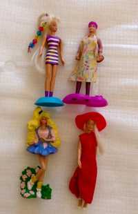 Colecção de 4 Barbies em Miniatura