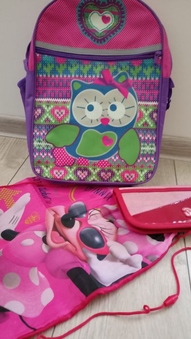 Plecak tornister szkolny, piórnik, worek gimnastyczny - zestaw