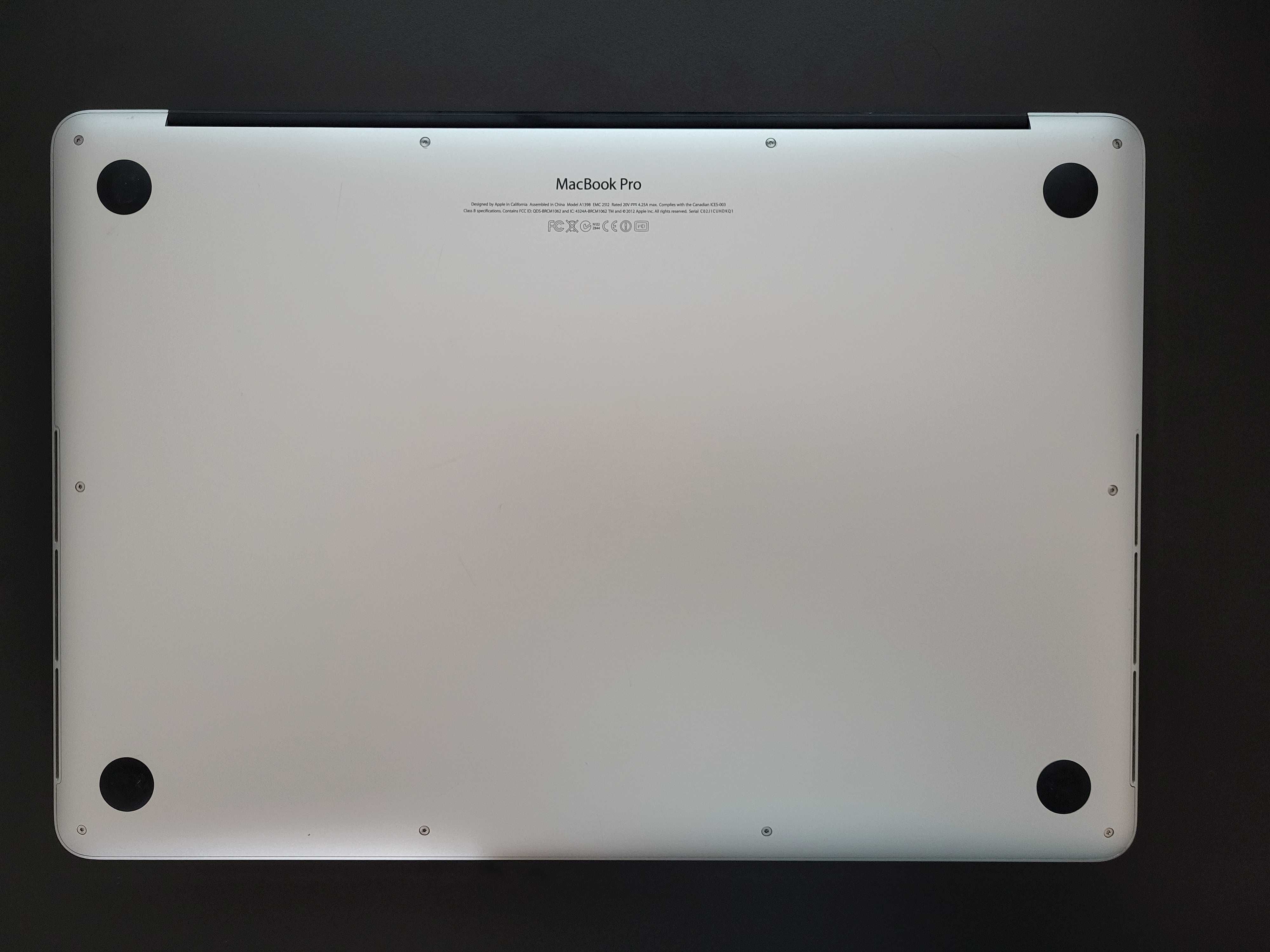 Macbook Pro 15" i7 Retina (Meados 2012)