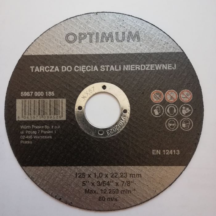 Tarcze do cięcia Wurth 125x1