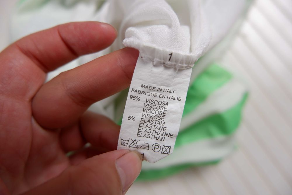 Футболка майка Италия яркая с полоску необычная хлопковая S M